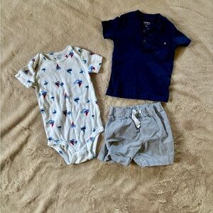 Nautical Baby Outfit Set